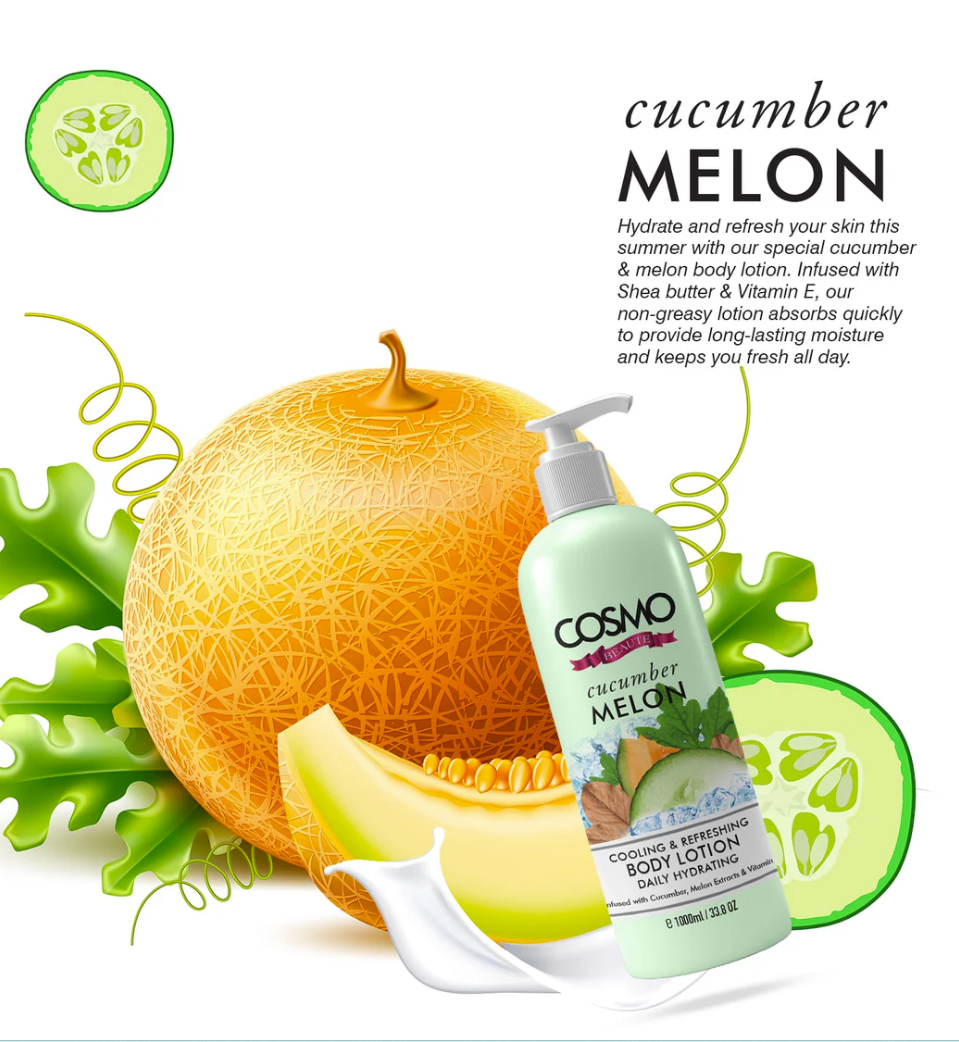 Cucumber Melon Body Lotion by Cosmo 1000ml