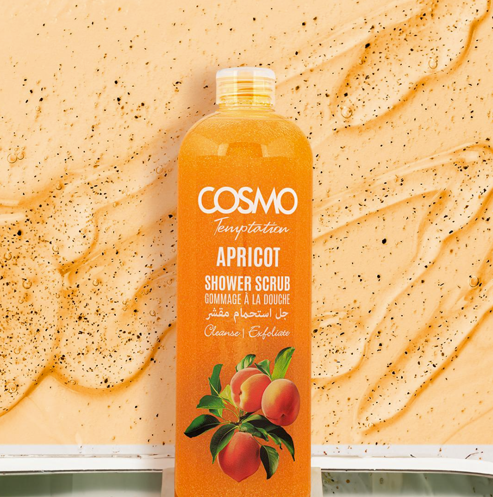 Temptation Shower Scrub Apricot by Cosmo 1000ml