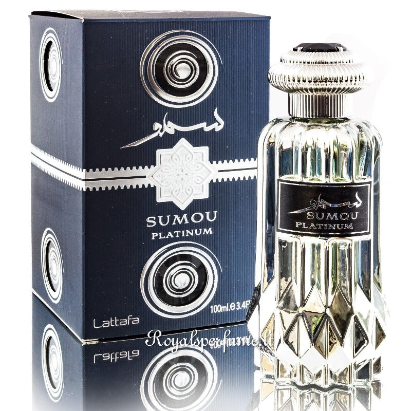 LATTAFA Sumou Platinum parfumed water for men 100ml - Royalsperfume LATTAFA Perfume